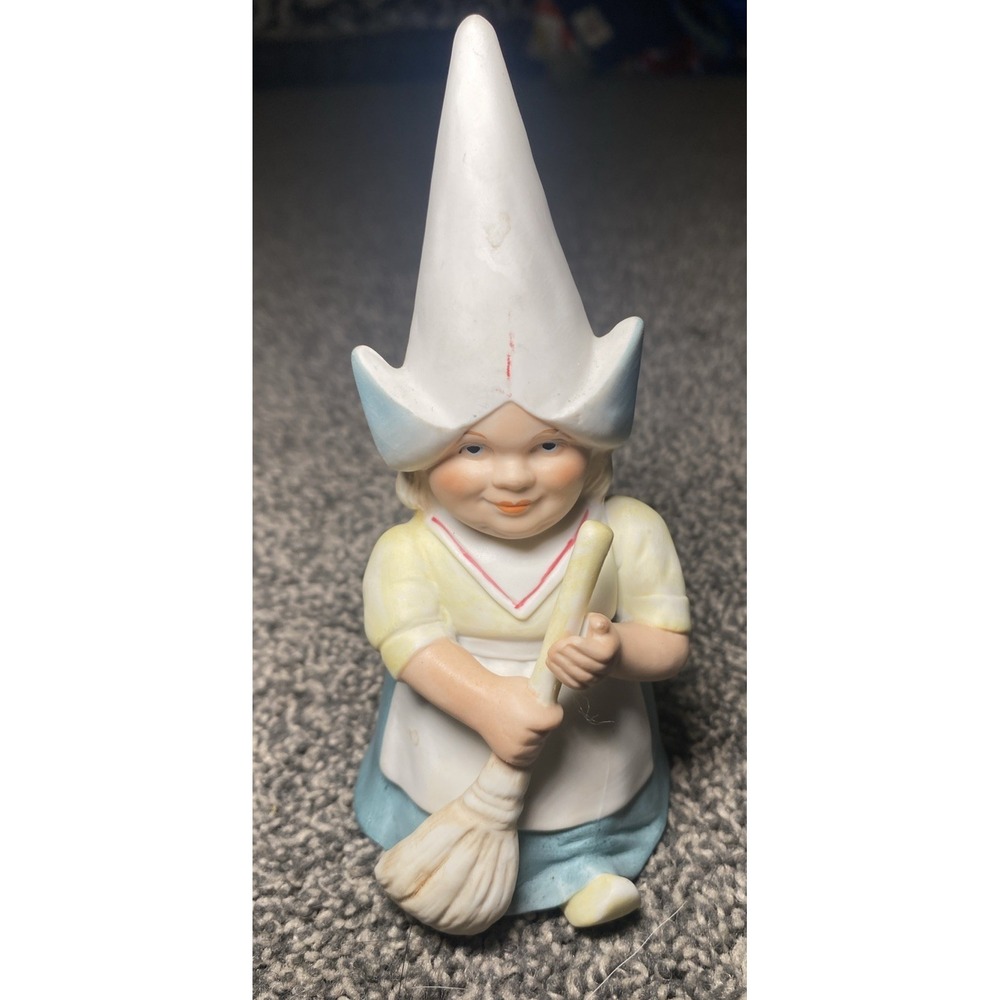 Vintage 1980s Unieboek Gnomes of the World Large 5" Dutch Ceramic Figurine